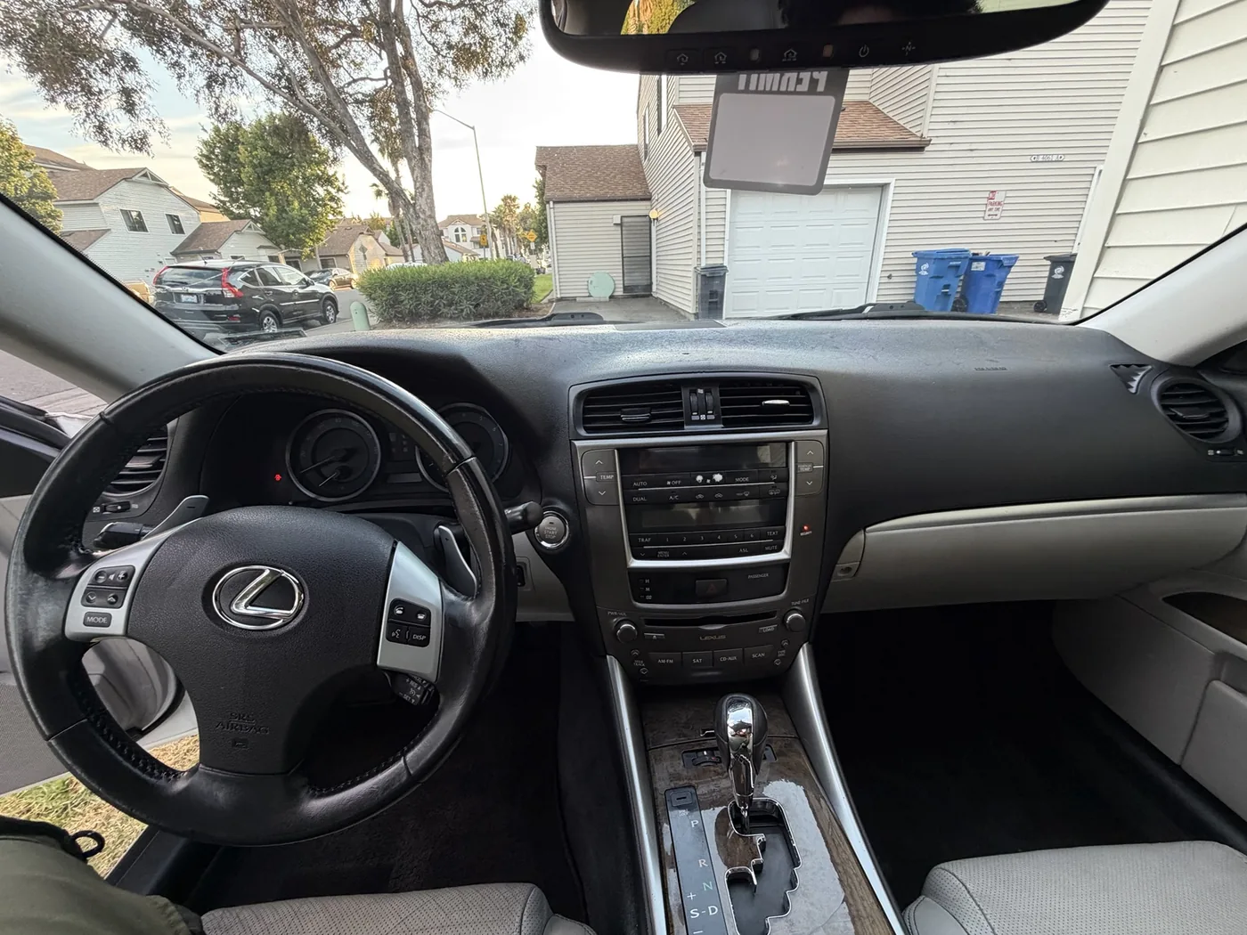 Lexus IS 250 dashboard after detailing