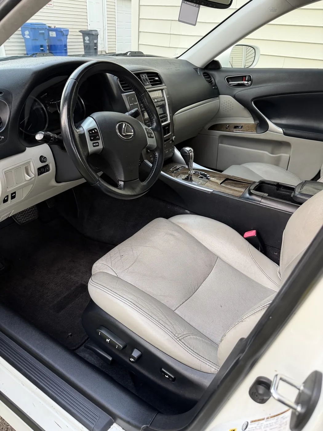 Lexus IS 250 driver interior after detailing