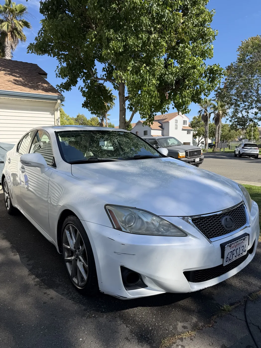 Lexus IS 250 front three-quarter after detailing